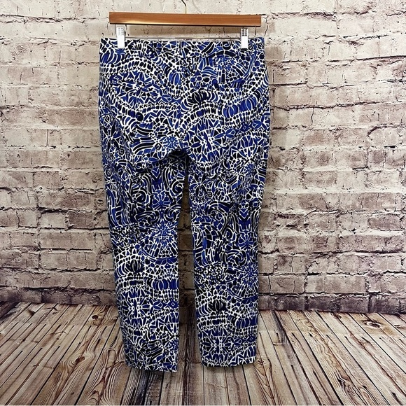 Lilly Pulitzer Blue Kelly Taverna Tile Print Ankle Pants - Picture 8 of 11